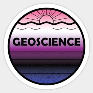 Genderfluid Pride Geoscience Cross Section Sticker